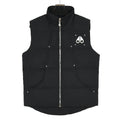 Moose Knuckles Black Logo Quilted Down Vest